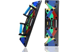 DreiWasser Unisex Push Up Brett, 9 in 1 Tragbare Pushup Ständer Heim Fitness Training für Männer/Frauen