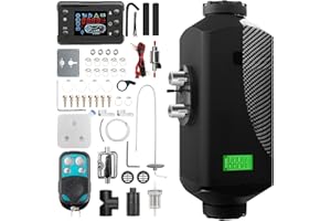 1inchome Dieselheizung, Standheizung Diesel, 12V Lufterhitzer, 2KW/5KW/8KW Air Diesel Heizung mit Schalldämpfer, LCD Schalter u. Fernbedienung für Auto RV Boote LKW KFZ PKW Wohnmobil