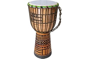 Mienloco - Tambour djembé de qualité supérieure - Avec sac de voyage (40 cm)
