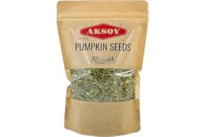 Aksoy Pumpkin Seeds 1KG AA Raw High Grade Premium Quality, GMO-Free & Vegan High in Protein & Fiber, Perfect for Snacking, Baking, Salads, Healthy Recipes & More (Packaging May Vary)