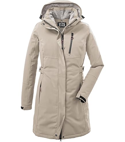 Dames Functionele Parka/parka Met Afritsbare Capuchon KOW 165 WMN PRK Red 36 37726 000 Rood  A8a663ac 400c 5e15 B27c 493b334ff1d0