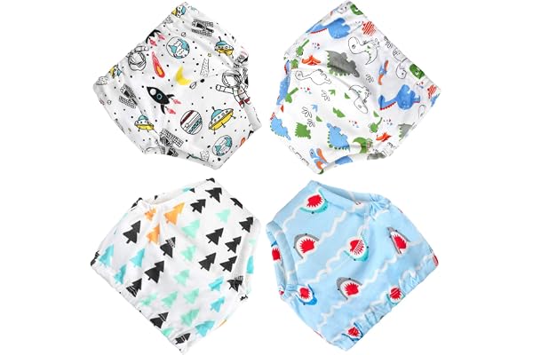 FLYISH DIRECT Culotte Apprentissage propreté, Culotte d'apprentissage Garcon, Culotte d'apprentissage Enfant, Pantalon Apprentissage propreté Garcon 3 Ans