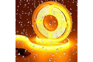 GOMING DC 5V Tira LED COB USB Naranja IP65 impermeable Alimentado por USB 2M 320LED/M Luces de Cinta LED Flexibles