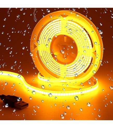 3m Orange LED Strip – IP20, Inkl. Netzteil, Für Küche, Regal, Deko-Beleuchtung