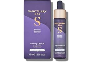 Sanctuary Spa Olio di CBD, olio multiuso calmante per punti di impulso, bagno e doccia, vegano e cruelty free, 50 ml