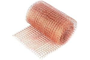 STILLWEN Rete Rame Controllo Insetti, 1 Rotolo da 6 Metri Rete Rame Maglia Fine, Rete Rame Anti Insetti Roditori per Casa Giardino Controllo del Lumaca, Parassiti, Uccelli, Rete Controllo Parassiti Roditori