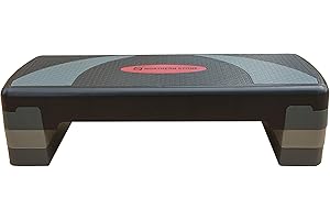 NORTHERN STONE Piattaforma per gradini aerobici regolabile in altezza con livelli di fitness di 10 cm 15 cm 20 cm di altezza per esercizi e allenamento a casa e in palestra