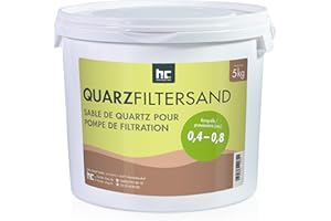 Höfer Chemie 5 kg Quarzsand Filtersand 0,4-0,8 mm für Sandfilter Pool Schwimmbad