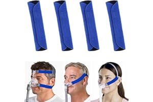 LAOJU CPAP Strap Cover CPAP Mask Cushion Pads 4 Pack CPAP Headgear Strap Cover Soft Comfort Face Pads for Reducing Cheek Red Marks Indentation