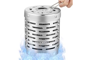 Réchaud de Chauffage de Tente, Diealles Shine Camping Mini Chauffage en Acier Inoxydable, Portable Chauffage de Tente de Camping pour Brûleur de Réchaud à Gaz