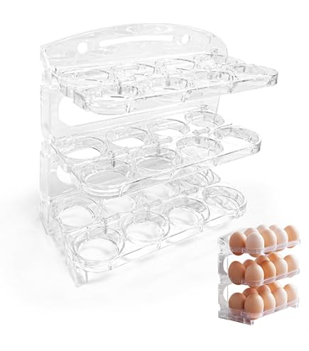 Eierhouder Voor De Koelkast, Automatische Rollende Eierdispenser Voor Het Opbergen In De Koelkast Rolldown Eierorganizer Eierhouder Voor De Keuken