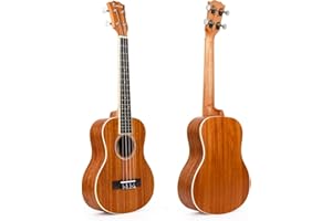Kmise Ukulele Mahagoni Ukulele Uke GCEA-Tuning 4 String Hawaii Gitarre (Tenor)