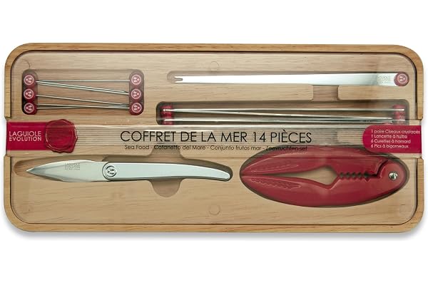 Coffret bois 14 pièces - Fruits de mer