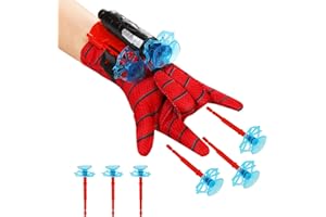 DOCHKA 1 Set Launcher Handschuh, Spider Launcher Handschuhe, Spiderman Handschuhe Kinder, Spiderman Spielzeug Handschuh, Spiderman Web Shooter