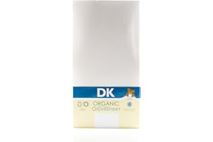 DK Glovesheets, Organic Cotton Fitted Sheet Approx. 80cm x 38cm, White