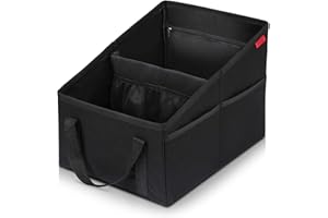 YOOFAN Autositz Organizer für Vorder- und Rücksitz, Sitzaufbewahrungstasche für Erwachsene und Kinder, mit Becherhaltern, Gurtbefestigung und Staufächern für Spielzeug, Bücher, Snacks und andere Utensilien