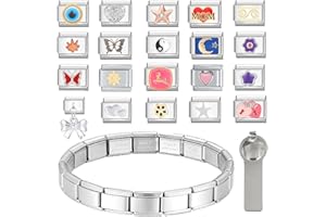 Infiher italian charm bracelet set-9mm,Geschenk für frauen mama,italian charms,Abnehmbar Italienisches Charm