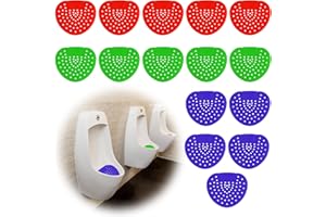Aoyfuwell 15 coladores de orinales con fragancia, colador para orinarios, filtro de orinal, inserto de orinal con fragancia, inserto universal, protección contra salpicaduras para baños públicos