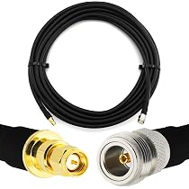 Cavo Coassiale RANGEFUL RP-SMA Maschio A N Femmina 50cm – Bassa Perdita HF-240, Doppia Schermatura, Per Antenne WiFi, Router E Dispositivi RF 4G/5G
