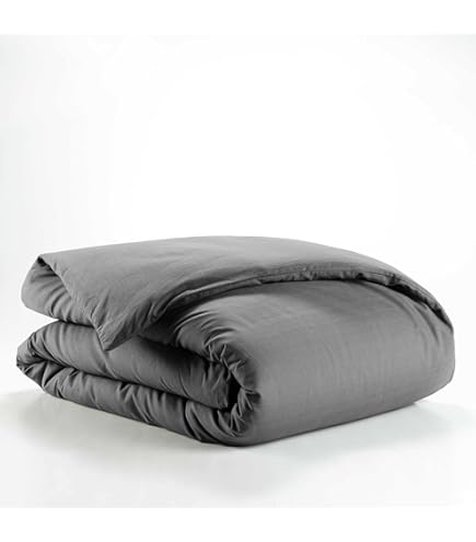 Douceur d'Intérieur, Drap Housse (140 x 200 cm) Lina Noir, 100% Coton Douceur d'Intérieur, Drap Housse (140 x 200 cm) Lina Noir, 100% Coton