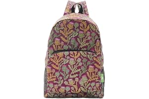 ECO CHIC Lightweight Foldable Water Resistant Backpack Rucksack Folds into Pouch for Storage