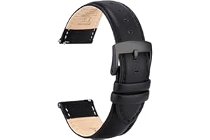 OTTOODY Leder Uhrenarmbänder 22mm 21mm 20mm 18mm 16mm Armband, Schnellverschluß Eleganten Leder Uhrenarmband für Damen Herren, Hochwertige Ersatz Leder Armband für Uhr & Smartwatch