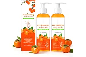 Uppsättning av 2 persimmon body wash mot ålderslukt, naturlig Kaki duschgel