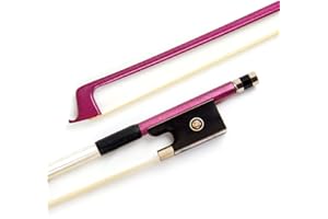 Kmise Carbon Fiber Violin Bow Stunning Bow 4 4 Full Size For Violin Parts Replacement Blue 1 Pcs (Purple)