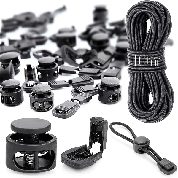 8 Stück Rucksack Elastische Seilbefestigung Schnal Produktbild-Vorschau 3