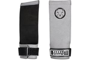 Mammal Strength Gymnastic Hand Grips - Mammal Grips - Fingerless / 0-Hole Design - Used by Men & Women in Cross-Training, Weightlifting, Powerlifting, WOD, Fitness, Pull Ups, Gymnastics, Muscle ups, Palm Protection, Hand guards