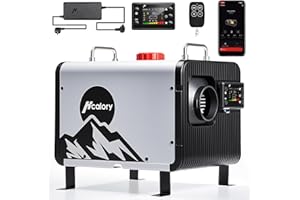 ‎HCALORY 12V/24V Diesel Luftheizung, 8kW Diesel Standheizung 0,12–0,45 L/h, mit APP & 220-240V Adapter,28% höhere Verbrennungseffizienz,10-Stufen-Temperaturregelung, Automatischer Start/Stop für Auto, LKW,2025