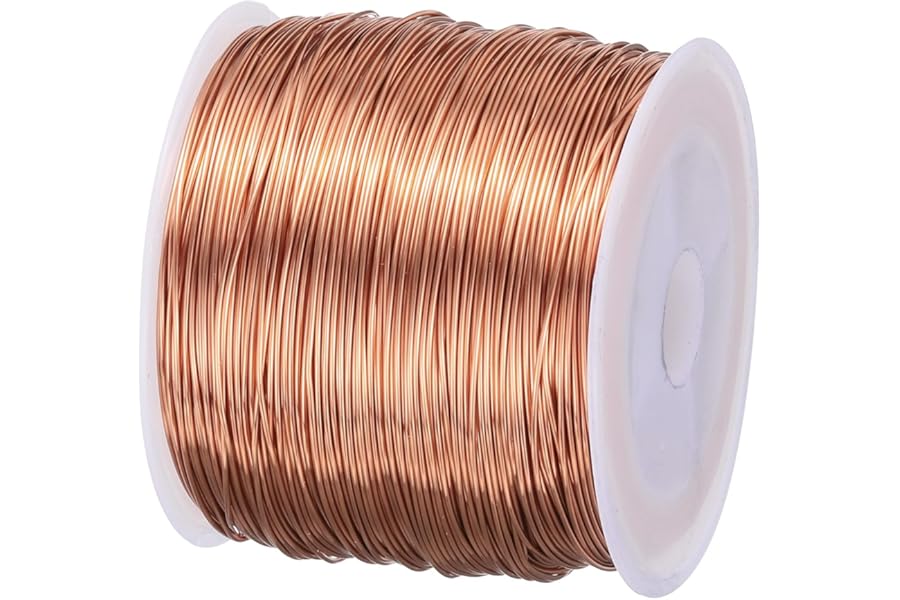 sourcing map 0.5mm Magnet Wire 328ft Enameled Copper Wire Enameled Magnet Winding Wire Coil 200g 155C for Transformers Inductors
