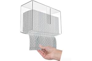 YIHAOBOX Dispensador de Toallas de Papel, dispensador de Toallas de Papel plegadas en Zigzag y en Capas, Toallas plegadas para retirar una Sola Hoja