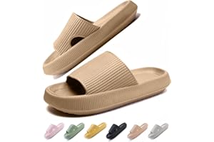 IDEINER Ciabatte Nuvola Donna Uomo Morbide Pantofole Estive Suola Alta Gomma Casa Slides Doccia Antiscivolo Eva Slippers Unisex Taglia EU 36-47