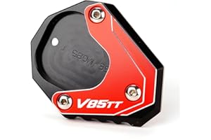 ZESIDIMO Caballete de motocicleta para moto Guzzi V85TT V85 TT V 85 TT 2020-2022 2021 Accesorios de motocicleta Extensión del soporte lateral Caballete placa V 85TT (rojo)