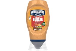 Hellmann's Chunky Burger Sauce Condiment Squeeze Bottle for delicious burgers, wraps or chips 250 ml