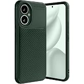 Coverzone Honor 400 ile Uyumlu Silikon Kılıf TPU Negro Silikon Ultra Slim Fit Kılıf İle Uyumlu Karbon Delux kılıf (Koyu Yeşil