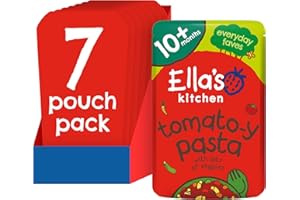 Ella's Kitchen Tomato-y Pasta Pouch, Stage 3 (10+ months), Pack of 7, 1330g