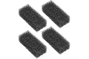 Pawfly 4 Pcs Replacement Filter Pads 11-40 L Internal Aquarium Filter, Fish Tank Filter Media Sponge, Black Bio Foam for Water Filtration