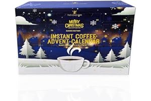 SEDOL Coffee Advent Calendar 2024 - Selection of 24 Premium Flavoured Coffee Mix - Christmas Presents for Men and Women - Christmas Calendar - Coffee Gifts for Men and Women (Instant Coffee)