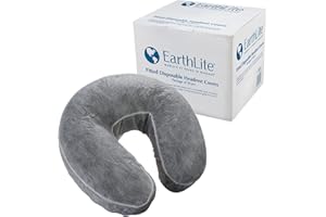 EARTHLITE Fitted Disposable Face Cradle Covers – Medical-Grade, Soft, Non-Sticking Massage Face Covers/Headrest Covers for Massage Tables & Massage Chairs