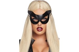 Leg Avenue A2755 - Vinyl Katze Maske - Einheitsgröße, schwarz