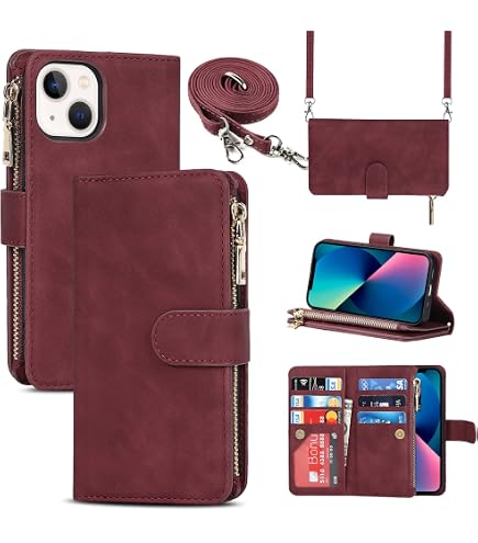 Housse IPhone 16 Pro Max Avec Porte-cartes & Anneau 360° – Sangle Réglable – Protection RFID