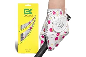 GKANDI Golf Gloves Kids Junior Upgrade Grip Stylish 1 Pack, All Weather Breathable Gloves for Left Right Hand Youth Toddler Boys Girls