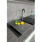 Prima Nova, Primanova Lavabo &Uuml;st&uuml; Katlanabilen Mutfak Rafı - Gri, ADL30207608