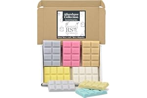 RS Wellness Highly Scented Aftershave Collection Wax Melts - 8 x Snap Bar Box - Joop, Millionaire, Le Male, Oud Wood, Aventos, Invictus, CK One, BOSS -Handpoured Soy Wax, Home Fagrance Gift Box