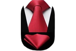 HISDERN Cravatta Uomo Elegante A Pois Fazzoletto Matrimonio Classico Formale Cravatte E Fazzoletti Da Taschino Set Per Festa Lavoro Affari