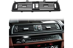 TTCR-II Front Air Grille, AC Vent Replacement Compatible with 5 series F10/F11, Middle Center Console Air Vent(Fit: 5 series 520 523 525 528 530 535 550 2010-2016)