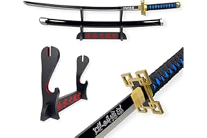 FÉENOMENN Katana Muichiro Tokito - Espada Hoja de Madera - Soporte japonés Incluido