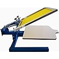 Screen Printing Press 1 Color 1 Station Screen Printing Press Machine Screen Printing Press Kit T-Shirt Printing DIY